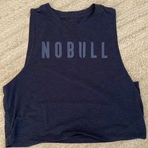 NoBull muscle tank (crop) - coastal blue - M